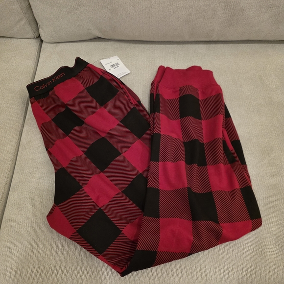 Calvin Klein Women's Modern Cotton Holiday Joggers - Picture 2 of 4